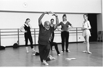 New York City Ballet rehearsal for "The Concert" with Jerome Robbins and dancers, choreography by Jerome Robbins (New York)