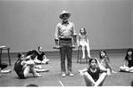 New York City Ballet rehearsal of "Circus Polka" students from the School of American Ballet rehearse with Jerome Robbins, choreography by Jerome Robbins (New York)