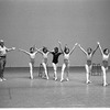 New York City Ballet rehearsal of "Circus Polka" students from the School of American Ballet rehearse with Jerome Robbins, choreography by Jerome Robbins (New York)