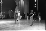 New York City Ballet rehearsal of "Chopiniana", with George Balanchine, Kay Mazzo and Peter Martins, staged by Alexandra Danilova after Michel Fokine (New York)