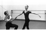 New York City Ballet rehearsal of "Dumbarton Oaks" with Jean-Pierre Bonnefous and Allegra Kent, choreography by Jerome Robbins (New York)