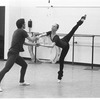 New York City Ballet rehearsal of "Dumbarton Oaks" with Anthony Blum and Allegra Kent, choreography by Jerome Robbins (New York)