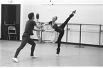 New York City Ballet rehearsal of "Dumbarton Oaks" with Anthony Blum and Allegra Kent, choreography by Jerome Robbins (New York)