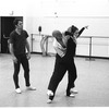 New York City Ballet rehearsal of "Dumbarton Oaks" with Anthony Blum, Jerome Robbins and Renee Estopinal, choreography by Jerome Robbins (New York)
