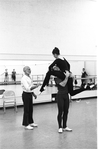 New York City Ballet rehearsal of "Dumbarton Oaks" with Anthony Blum, Jerome Robbins and Renee Estopinal, choreography by Jerome Robbins (New York)