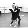 New York City Ballet rehearsal of "Danses Concertantes" with George Balanchine and Christine Redpath, choreography by George Balanchine (New York)