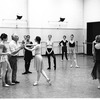 New York City Ballet rehearsal of "Coppelia" with George Balanchine and Patricia McBride, choreography by George Balanchine and Alexandra Danilova after Marius Petipa (New York)