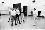 New York City Ballet rehearsal of "Coppelia" with George Balanchine and Patricia McBride, choreography by George Balanchine and Alexandra Danilova after Marius Petipa (New York)