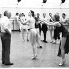 New York City Ballet rehearsal of "Coppelia" with George Balanchine, Patricia McBride and Alexandra Danilova, choreography by George Balanchine and Alexandra Danilova after Marius Petipa (New York)