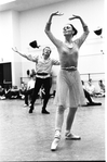 New York City Ballet rehearsal of "Coppelia" with Patricia McBride and Shaun O'Brien, choreography by George Balanchine and Alexandra Danilova after Marius Petipa (New York)