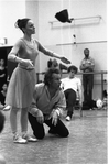 New York City Ballet rehearsal of "Coppelia" with Patricia McBride and Shaun O'Brien, choreography by George Balanchine and Alexandra Danilova after Marius Petipa (New York)