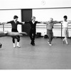 New York City Ballet rehearsal of "Rapsodie Espagnole" with Peter Naumann, Joseph Duell, Bryan Pitts, George Balanchine and David Richardson, choreography by George Balanchine (New York)
