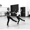 New York City Ballet rehearsal of "Union Jack" with Jean-Pierre Bonnefous and Patricia McBride, choreography by George Balanchine (New York)