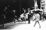 New York City Ballet rehearsal for "Vienna Waltzes" with Rosemary Dunleavy, George Balanchine, Patricia McBride and Jean-Pierre Bonnefous,choreography by George Balanchine (New York)