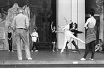 New York City Ballet rehearsal for "Coppelia" with Patricia McBride and Mikhail Baryshnikov, choreography by George Balanchine (Saratoga)