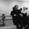 New York City Ballet rehearsal for "The Four Seasons", with Mikhail Baryshnikov,Suzanne Farrell, Jerome Robbins, Patricia McBride & Peter Martins, choreography by Jerome Robbins (New York)