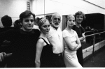 New York City Ballet rehearsal for "The Four Seasons", with Mikhail Baryshnikov,Suzanne Farrell, Jerome Robbins, Patricia McBride & Peter Martins, choreography by Jerome Robbins (New York)