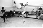 New York City Ballet rehearsal for "Suite from Histoire du Soldat" with Peter Martins, choreography by Peter Martins (New York)