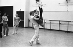 New York City Ballet rehearsal for "Suite from Histoire du Soldat" with Darci KIstler and Peter Martins, choreography by Peter Martins (New York)