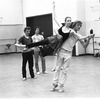 New York City Ballet rehearsal for "Suite from Histoire du Soldat" with Darci KIstler and Peter Martins, choreography by Peter Martins (New York)