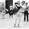 New York City Ballet rehearsal for "Suite from Histoire du Soldat" with Darci KIstler and Peter Martins, choreography by Peter Martins (New York)
