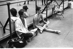 New York City Ballet rehearsal - Bart Cook and Heather Watts relaxing (New York)