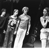 New York City Ballet rehearsal of "Fancy Free" with Jean-Pierre Frohlich, Bart Cook, Peter Martins and Florence Fitzgerald, choreography by Jerome Robbins (New York)