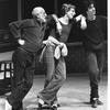 New York City Ballet rehearsal of "Fancy Free" with Jerome Robbins, Jean-Pierre Frohlich and Bart Cook, choreography by Jerome Robbins (New York)