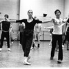 Victoria Hall and Jacques d'Amboise in rehearsal for the New York City Ballet production of d'Amboise's "Tschaikovsky Suite No. 2"