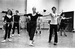 Victoria Hall and Jacques d'Amboise in rehearsal for the New York City Ballet production of d'Amboise's "Tschaikovsky Suite No. 2"