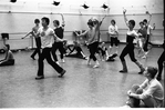 Jacques d'Amboise and dancers in rehearsal for the New York City Ballet production of d'Amboise's "Tschaikovsky Suite No. 2"