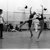 Jacques d'Amboise, Sean Lavery, and Kyra Nichols in rehearsal for the New York City Ballet production of d'Amboise's "Tschaikovsky Suite No. 2"