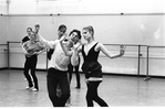 New York City Ballet rehearsal for "Serenade en La" with Jacques d' Amboise and Carole Divet, choreography by Jacques d'Amboise (New York)