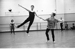New York City Ballet rehearsal for "Serenade en La" with Nichol Hlinka and Stacy Caddell , choreography by Jacques d'Amboise (New York)