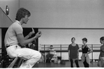 New York City Ballet rehearsal for "Concerto for Two Solo Pianos" with Peter Martins and dancers, choreography by Peter Martins (New York)