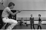 New York City Ballet rehearsal for "Concerto for Two Solo Pianos" with Peter Martins and dancers, choreography by Peter Martins (New York)