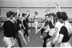 New York City Ballet rehearsal for "Concerto for Two Solo Pianos" with Peter Martins and dancers, choreography by Peter Martins (New York)