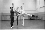 New York City Ballet rehearsal of "Menuetto" with Helgi Tomasson, Maria Calegari and Kyra Nichols, choreography by Helgi Tomasson (New York)