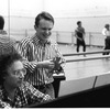 New York City Ballet rehearsal of "Ecstatic Orange" with pianist Gordon Boelzner and composer Michael Torke , choreography by Peter Martins (New York)