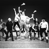 New York City Ballet rehearsal of "Ives, Songs" with Jerome Robbins and dancers, at center is Russell Kaiser, choreography by Jerome Robbins (New York)