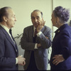 New York City Ballet costume fitting with Barbara Karinska, George Balanchine and designer Esteban Frances, choreography by George Balanchine (New York)
