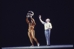 New York City Ballet rehearsal for "Orpheus" with George Balanchine and Lorca Massine, choreography by George Balanchine (New York)