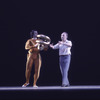 New York City Ballet rehearsal for "Orpheus" with George Balanchine and Lorca Massine, choreography by George Balanchine (New York)