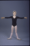 School of American Ballet student Jennie Somogyi demonstrates ballet second position (New York)