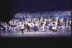 New York City Ballet dancers and School of American Ballet students on stage during "We Are the World" Aids Benefit (New York)