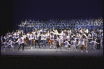 New York City Ballet dancers and School of American Ballet students on stage during "We Are the World" Aids Benefit (New York)
