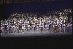 New York City Ballet dancers and School of American Ballet students on stage during "We Are the World" Aids Benefit (New York)