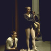 New York City Ballet dancers Patricia Neary and Carol Sumner watching a rehearsal from the wings (New York)