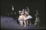 New York City Ballet - Gala for the 50th anniversary of the School of American Ballet, Lincoln Kirstein and School of American Ballet students blow out candles on cake (New York)