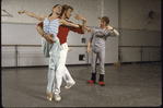 New York City Ballet - rehearsal of "A Schubertiad" with Heather Watts, Peter Martins and Bart Cook, choreography by Peter Martins (New York)